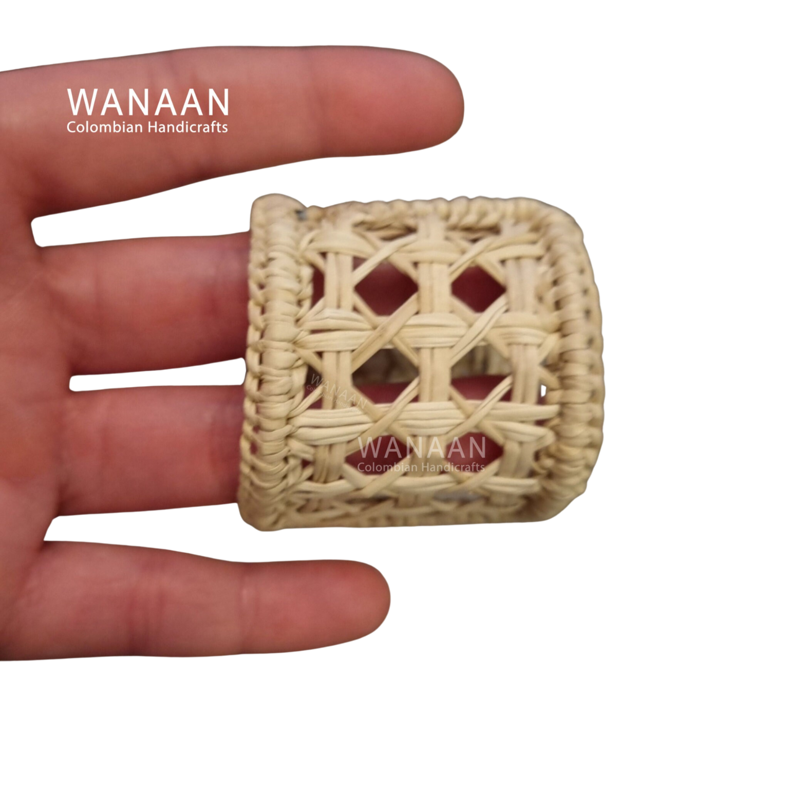 Coin Napkin Ring - Handmade Iraca Straw Napkin Ring, Colombian Table Decor