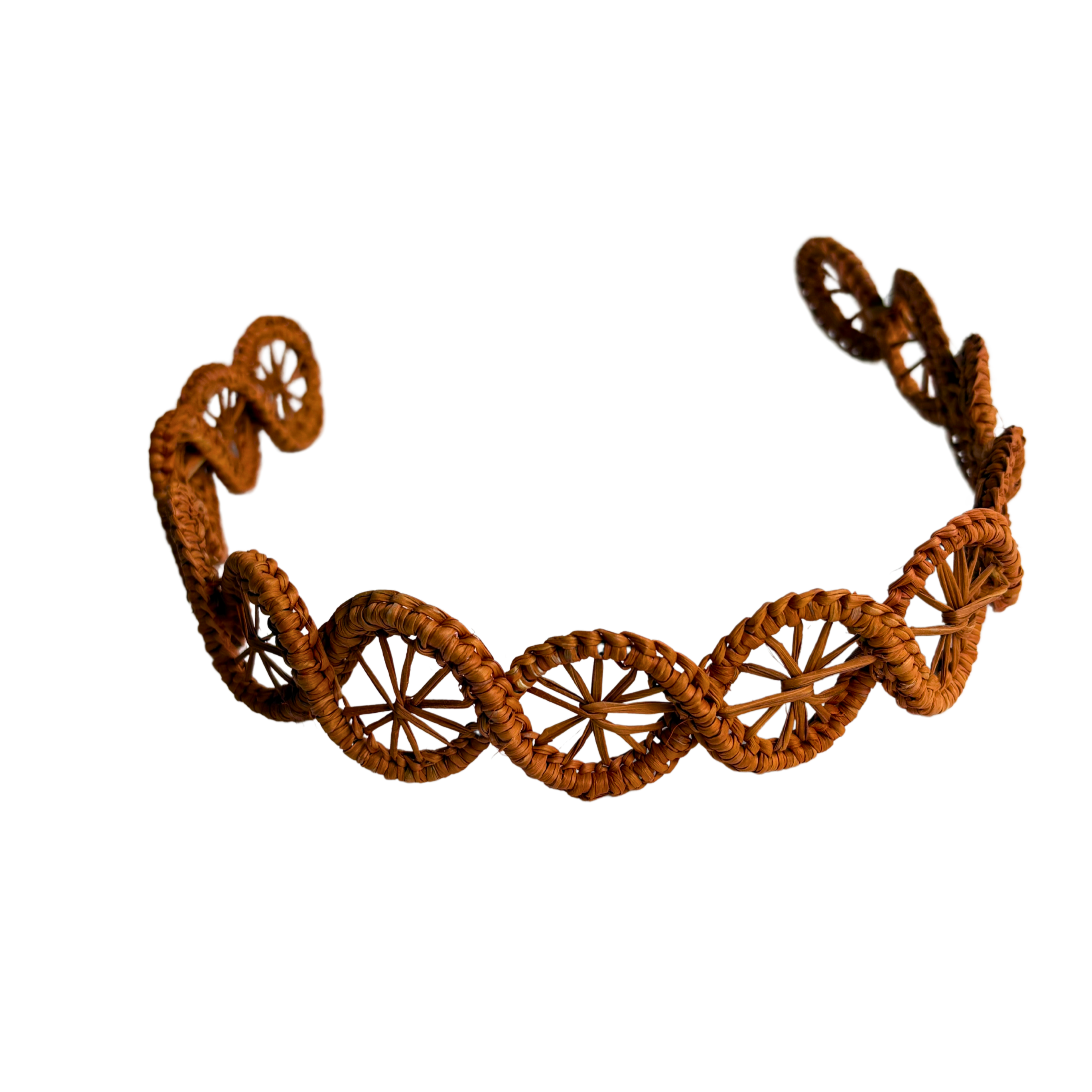 Handmade tiara headband burgundy.