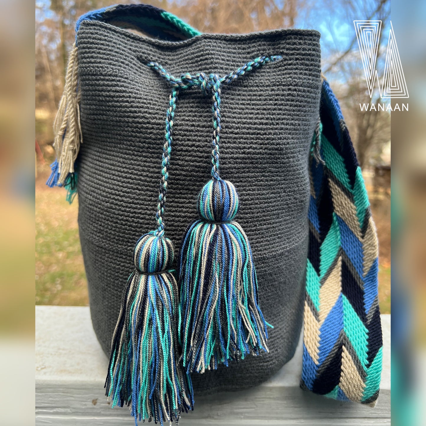 Handmade Unicolor Wayuu Bag